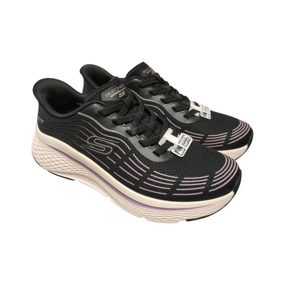 Skechers Women's Hands Free Swift Fit Sneaker, 179313S - Black/Purple